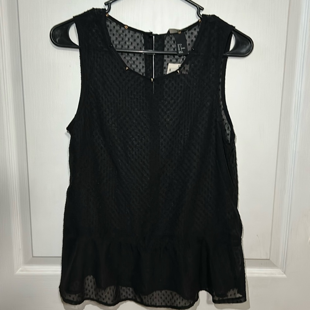 NWT H&M Sheer Sleeveless Blouse size 6